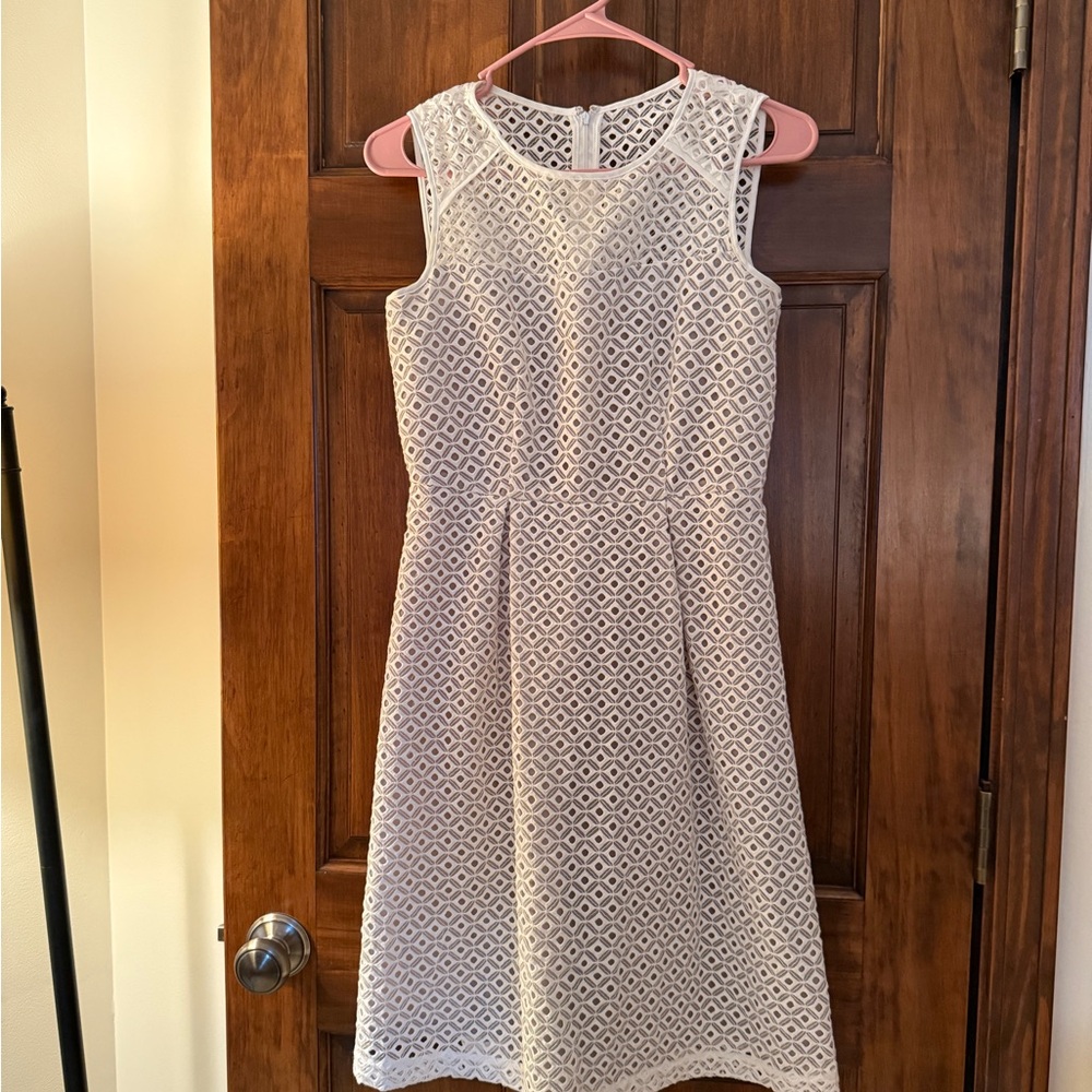 White Calvin Klein Lace Dress